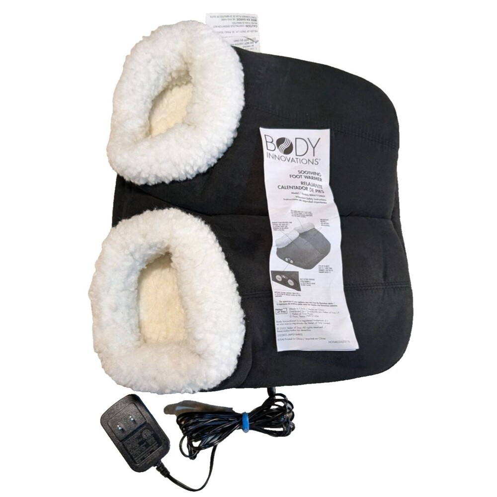 Body Innovations Soothing Foot Warmer With Vibration Black